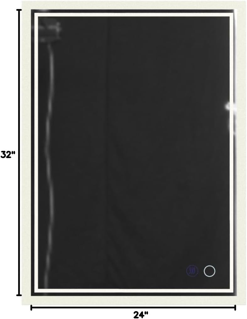 24x32 LED Bathroom Mirror,Led Mirror for Bathroom,Bathroom Mirror with Lights
