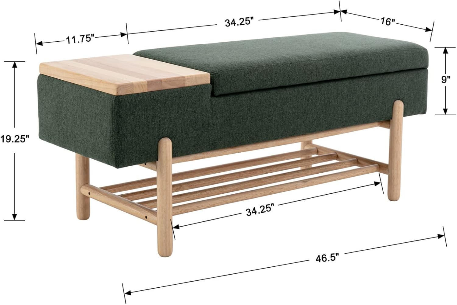 Modern Storage Bench for Bedroom End of Bed Sherpa Upholstered Ottoman Bench with Storage and Wood Shoe Rack Farmhouse Long Seating Bench