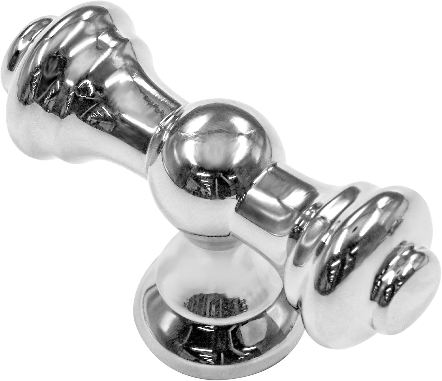 10 Pack Polished Chrome Cabinet Knobs, 2.1 Inch(55mm) Cabinet Kitchen Hardware Knob for Cupboard and Drawer