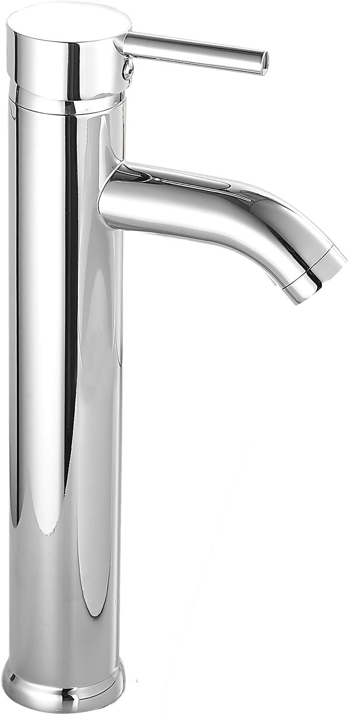 Bathroom Vessel Sink Faucet Chrome Sink Bowl Faucet Tall Brass Single Handle One Hole Aerator Spout Lavatory Vanity Basin Mixter Tap