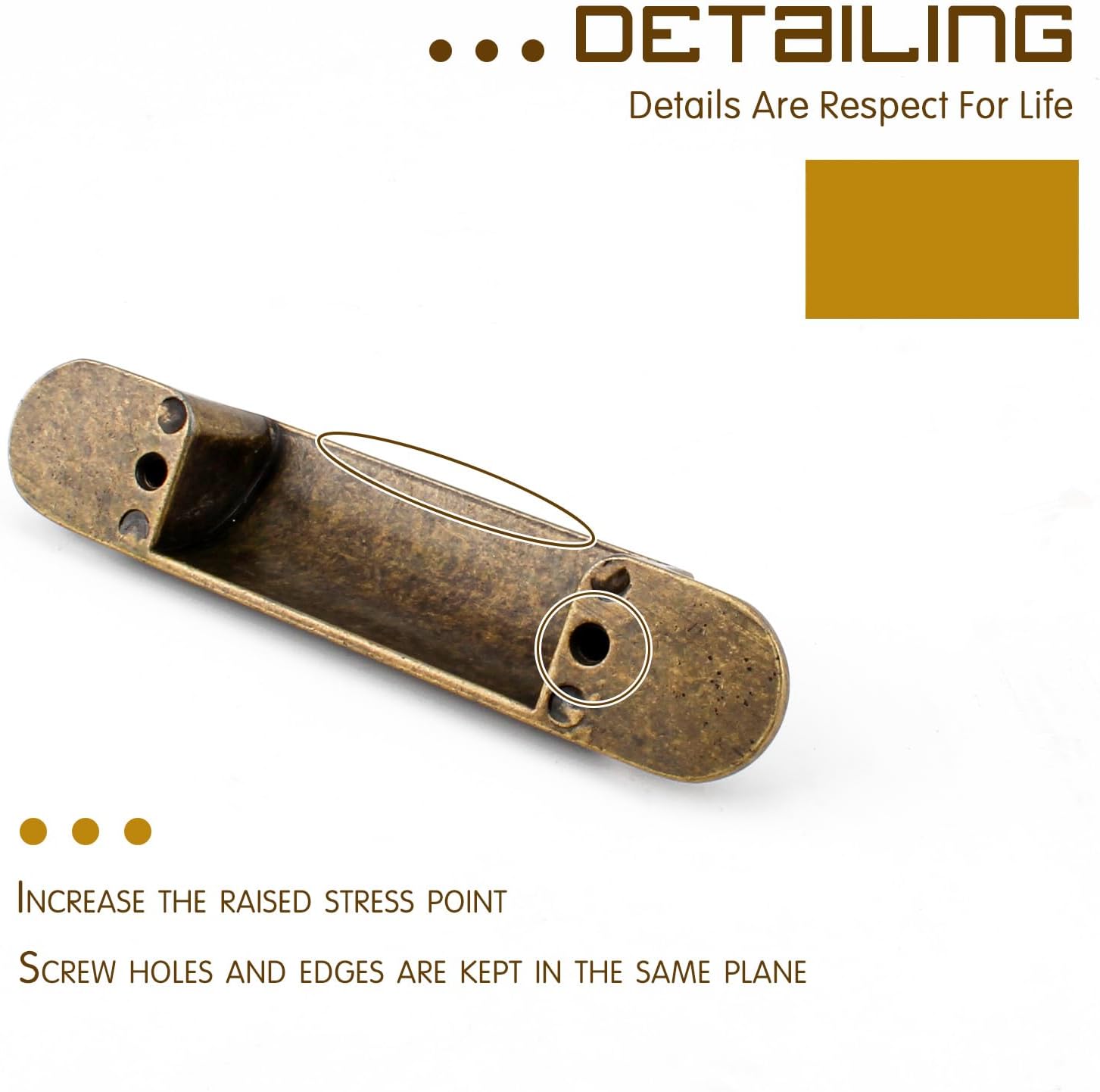 6Pack Antique Retro Zinc Alloy Cabinet Pulls, 3 Inch Hole Centers for Kitchen Cupboard Handles Drawer Dresser Pulls Bathroom Cabinet Hardware Pulls Wardrobe Door Handles