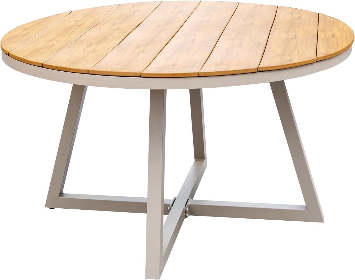 Outdoor Furniture Aluminum Frame Plastic Wood Outdoor Dining Table