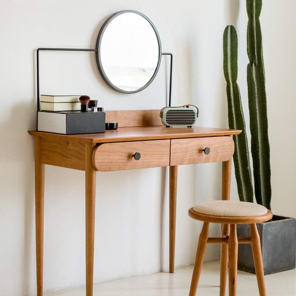 4Pcs 1.26“x0.78” Matte Black Solid Brass Cabinet Knobs Home Decoration Round Kitchen Knobs Dresser Drawer Knob Handles