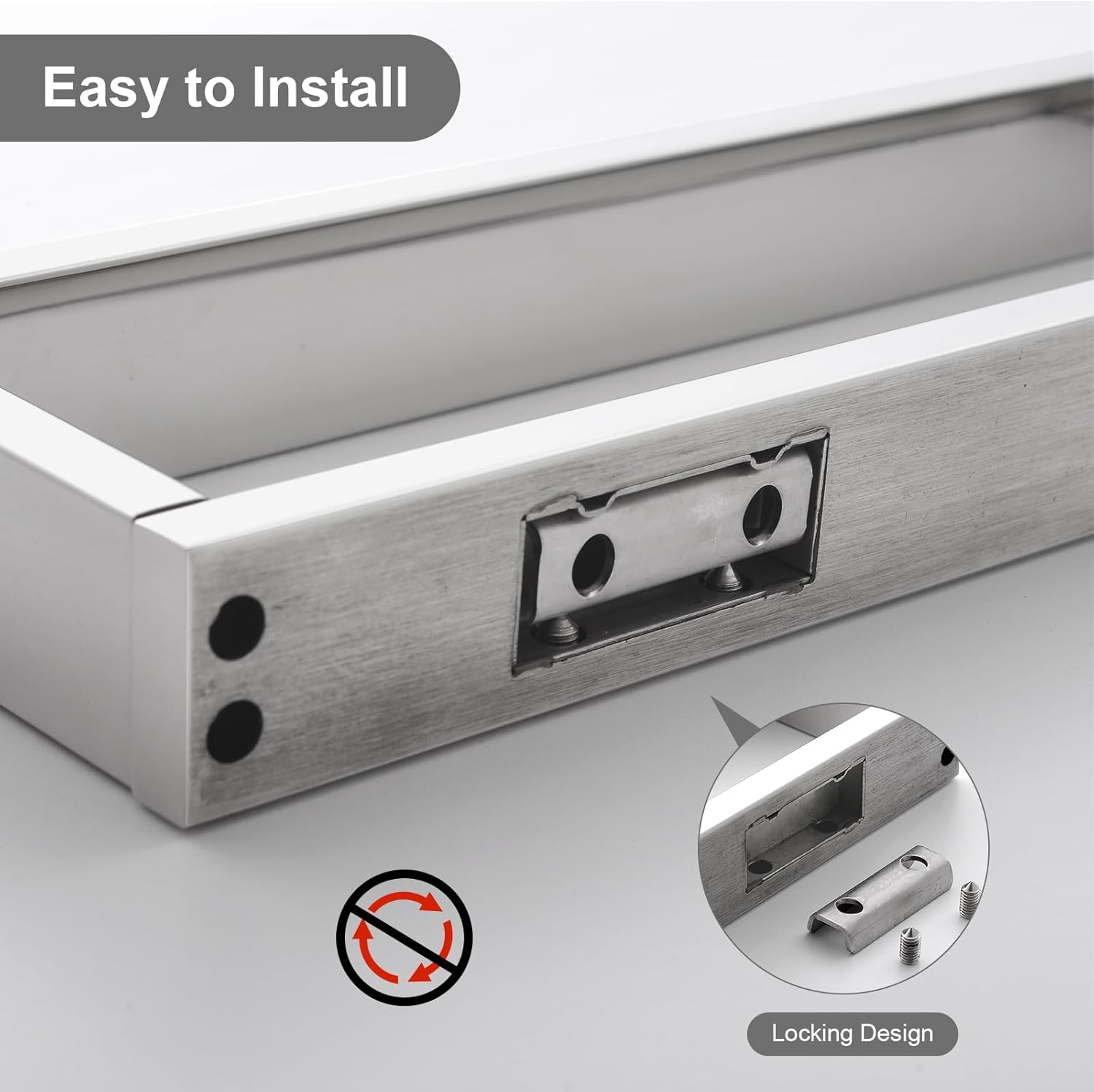 Bathroom Towel Bar Chrome, 11.8 Inch 304 Stainless Steel Bath Accessories Towel Rack Hanger, Bathroom Kitchen Square Hand Towel Holder Wall Mounted