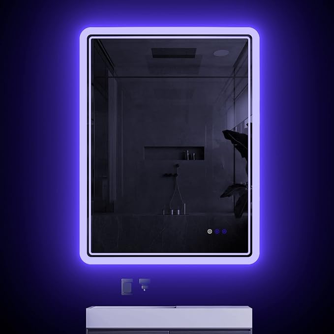 28" x 36" LED Bathroom Backlit Mirror, Bathroom Mirror with Lights, LED Mirror for Bathroom