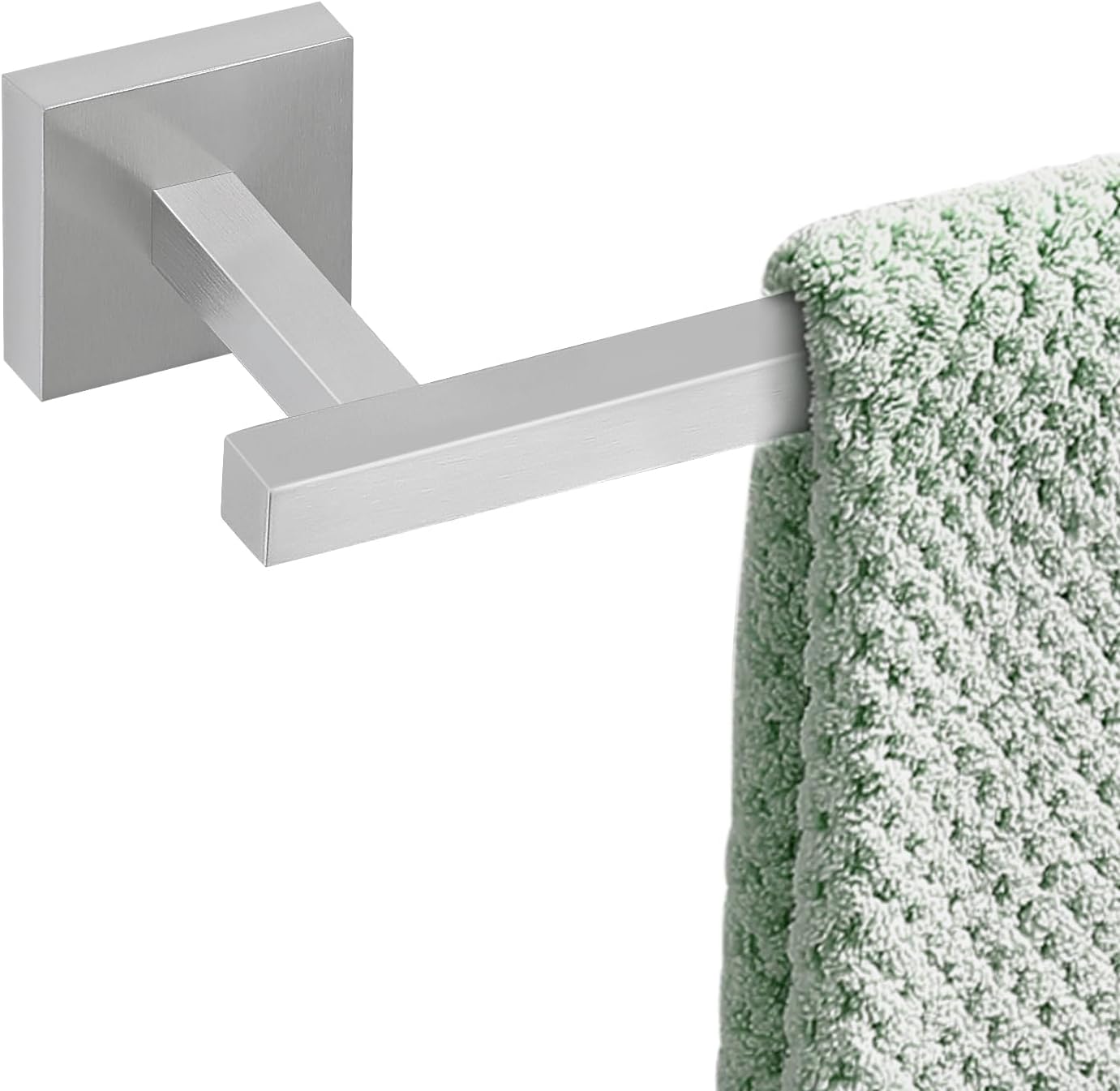 Brushed Towel Bar, 23.6 Inch Bathroom Towel Rack, 304 Stainless Steel Towel Holder Bathroom Accessories Wall Mounted, Total Length 25.5 Inch