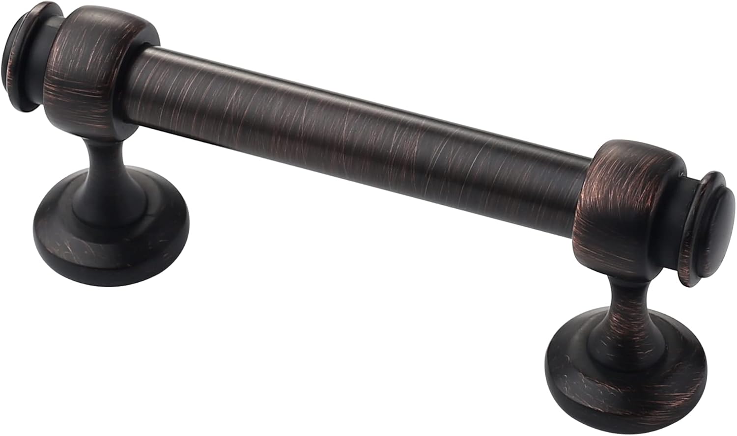 10 Pack Oil Rubbed Bronze Cabinet Pulls, 3 Inch(76mm) Hole Centers Cabinet Handles Kitchen Hardware Straight Bar for Cabinets and Drawer