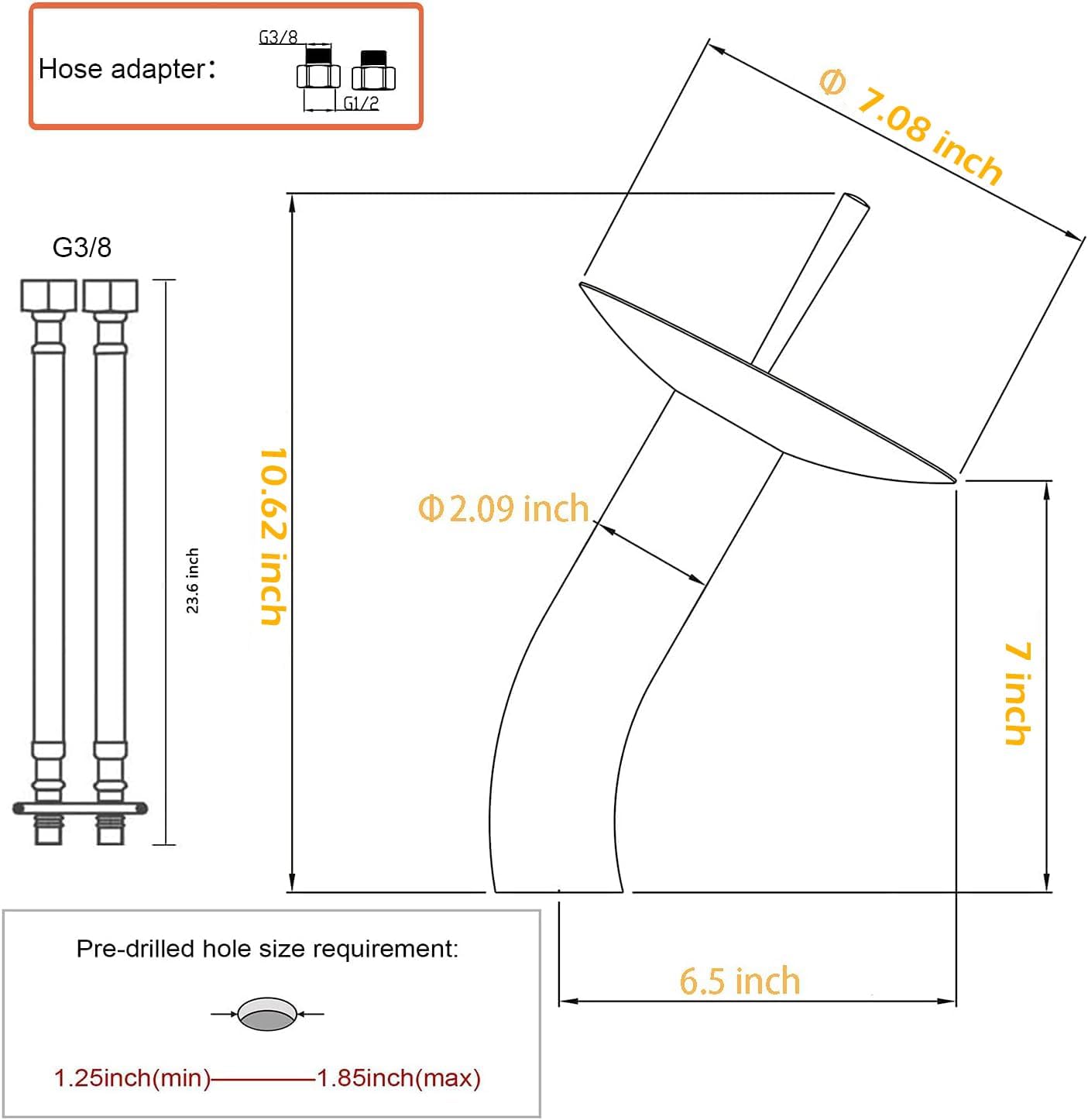 Bathroom Vessel Faucet Waterfall Glass Spout Solid Brass Bath Lavatory Vessel Sink Vanity Faucet Chrome Single Handle One Hole Glass Bowl Sink Faucet Tall Body for Above Counter Basin