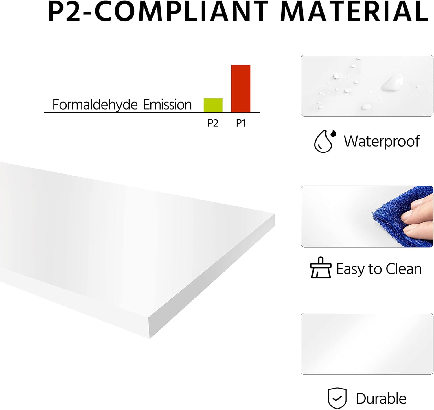 Bathroom Free-Standing Floor Cabinet, Practical Storage Cabinet with 4 Drawers and 2 Doors