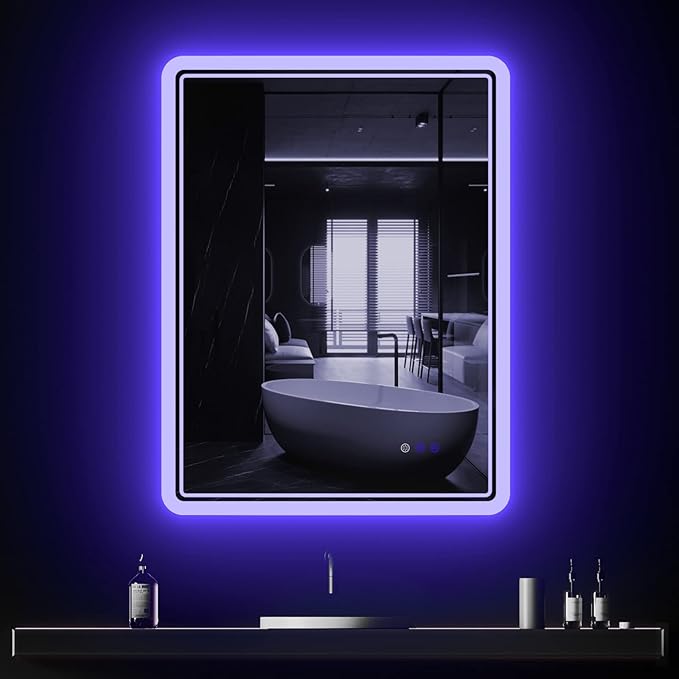28" x 36" LED Bathroom Backlit Mirror, Bathroom Mirror with Lights, LED Mirror for Bathroom