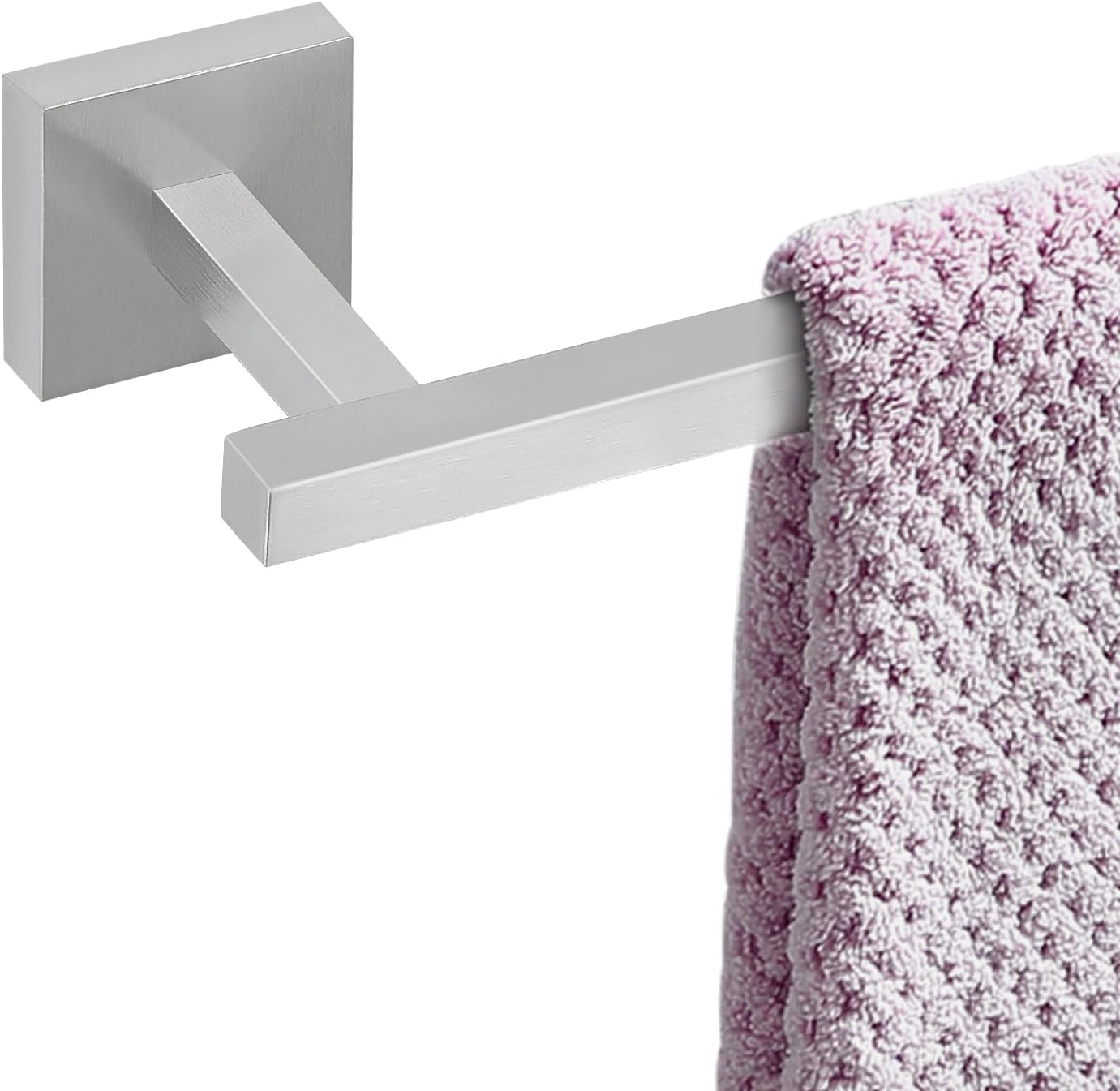 Towel Bar Brushed, 25 Inch 304 Stainless Steel Bathroom Towel Rack, Towel Holder Bathroom Accessories Wall Mounted, Total Length 27 Inch