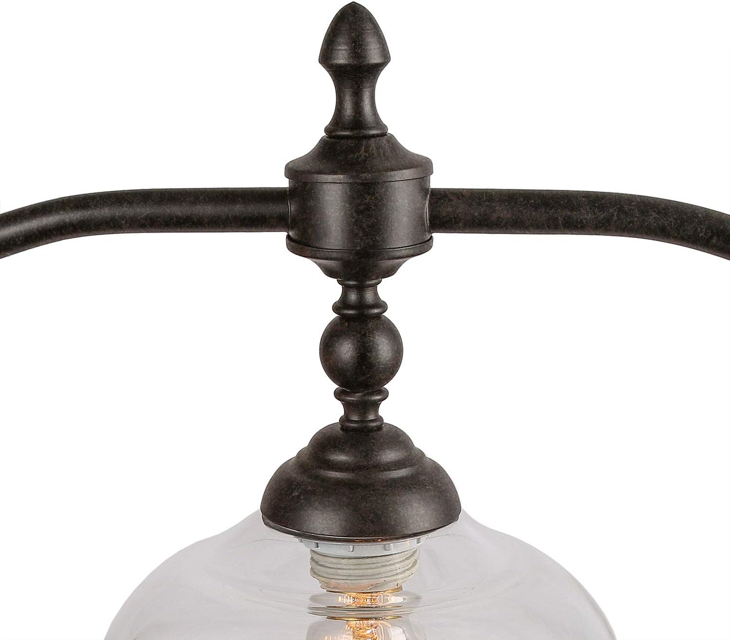 Dining Room Light Fixture Hanging with Seeded Glass Shades and Imitation Electroplated Copper Craft for Kitchen Island