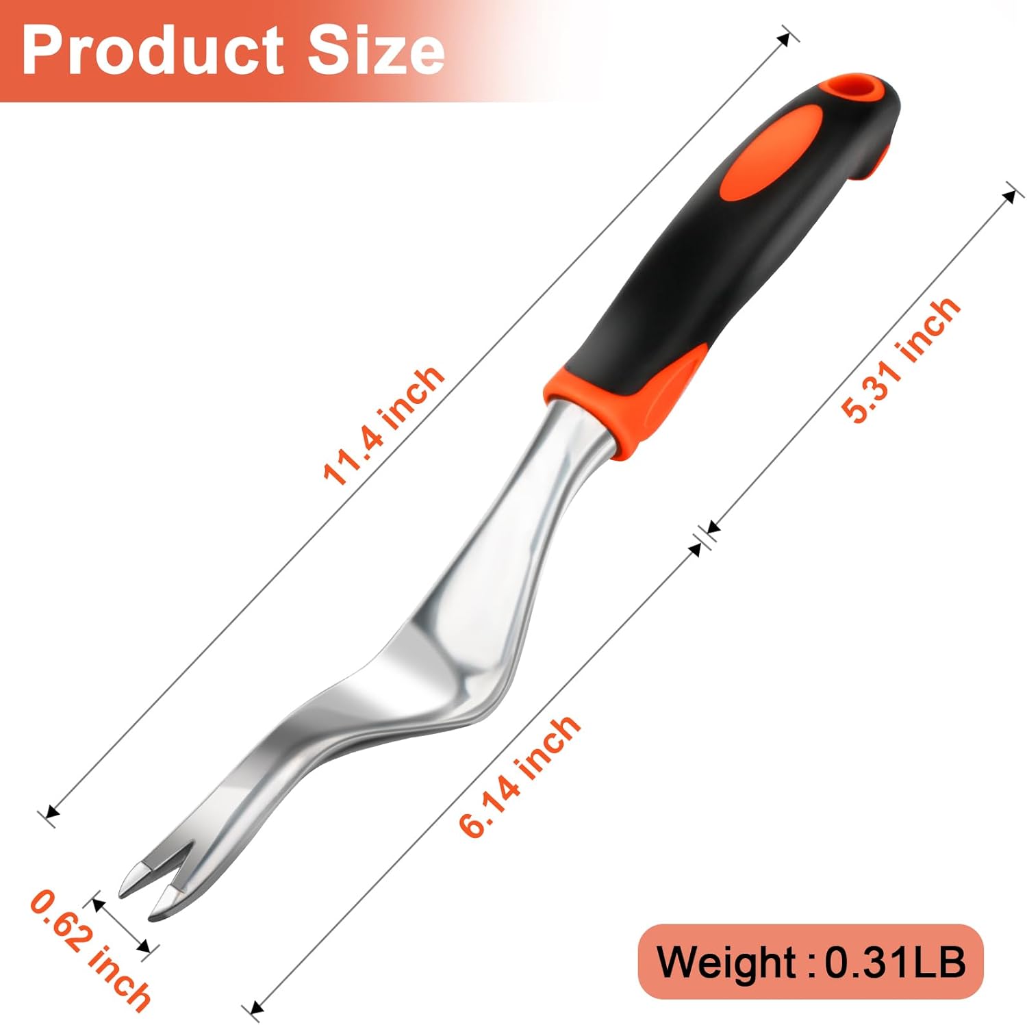 Weed Puller Tool Weeding Tool, Dandelion Hand Weeder Tool with Ergonomic Handle, Heavy Duty Weed Remover Weed Pulling Tools for Gardening