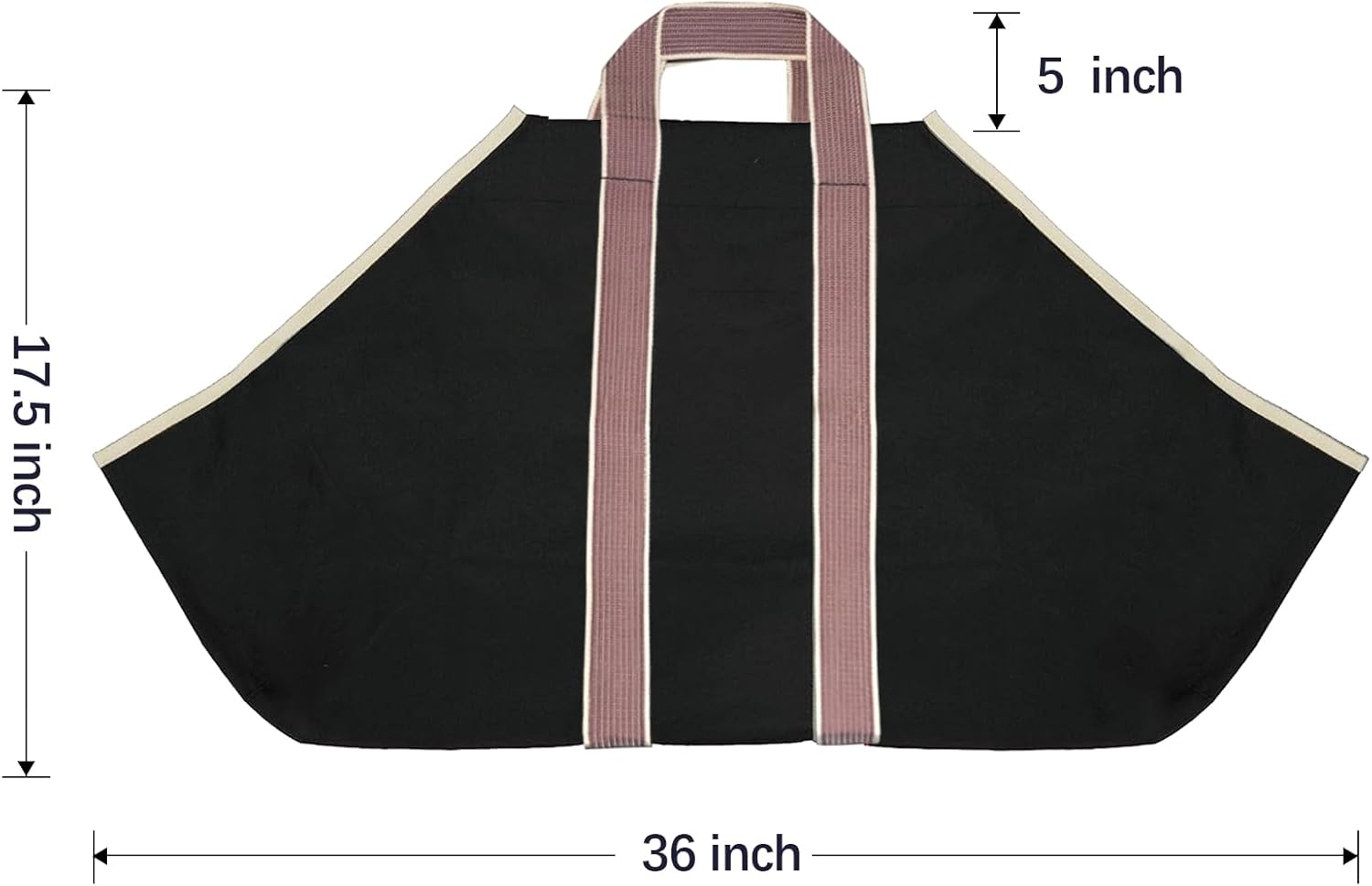 Large Canvas Log Tote Bag Carrier Indoor Fireplace Firewood Holder Woodpile Rack Fire Wood Carriers