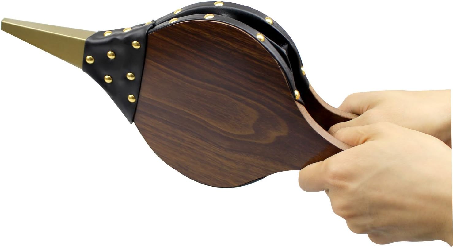 Fireplace Bellows 15 Inch x 6.5 Inch, Air Bellow Fireplace Blower Leather Bellows Fire Bellows for Fireplaces