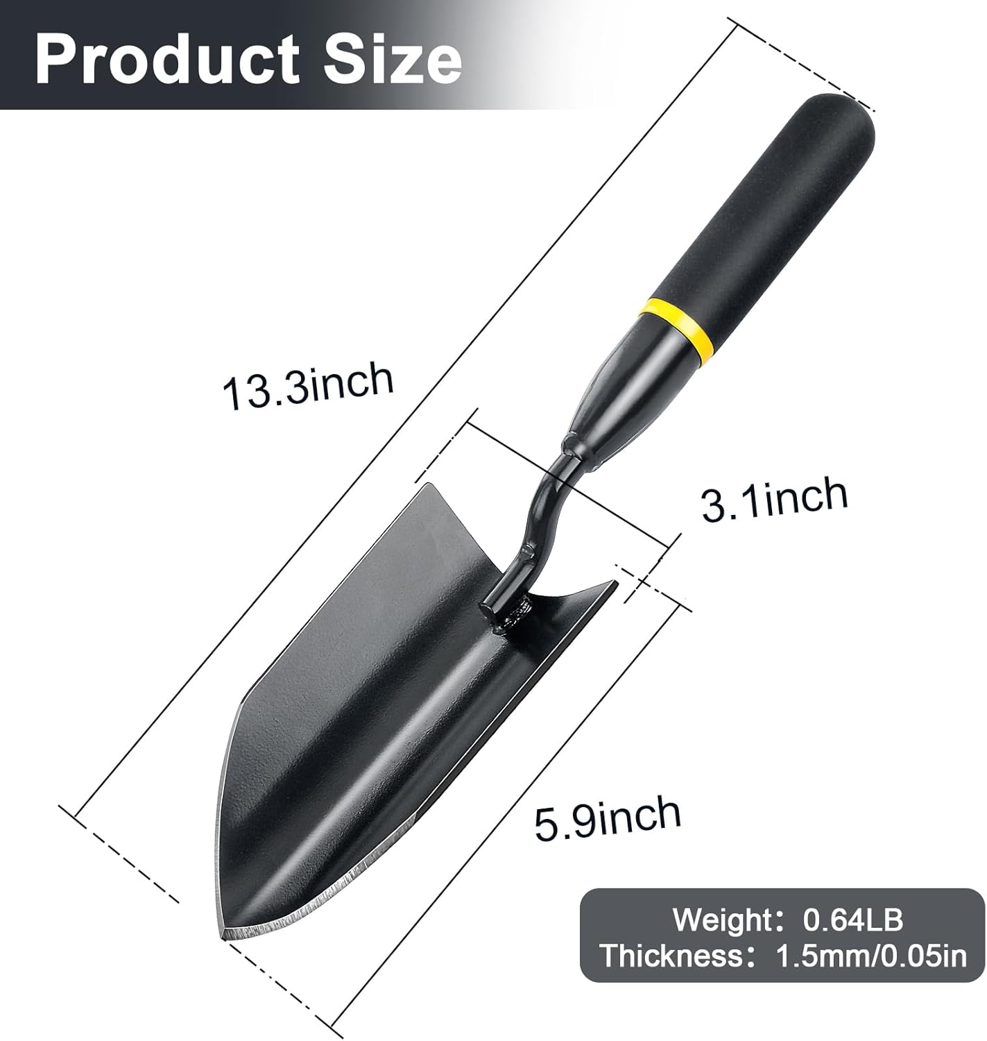 Garden Shovel Garden Trowel, Heavy Duty Gardening Hand Tools with Ergonomic Grip, Hand Shovel for Digging Garden Trowel Tool