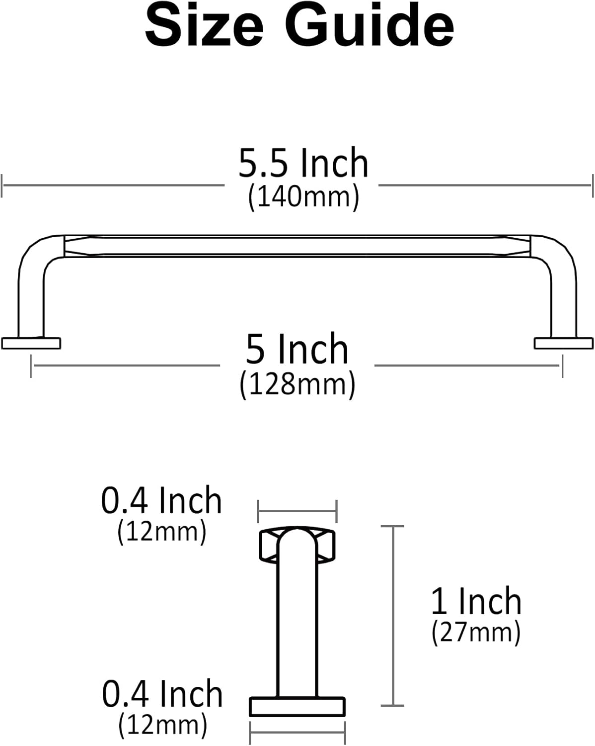 10 Pack Brushed Satin Nickel Cabinet Handles, 5 Inch(128mm) Hole Centers Arch Modern Cabinet Pulls Kitchen Cabinets Hardware for Cabinets and Drawers
