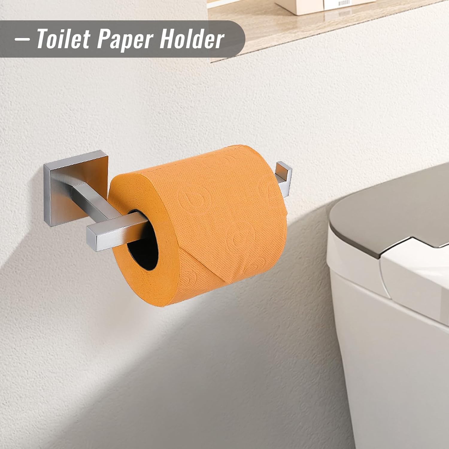 Towel Bar Set, 5 Pieces Bathroom Hardware Set Brushed Nickel Bathroom Accessories, SUS304 Stainless Steel Towel Racks Holder Set Wall Mounted 23.6 Inch