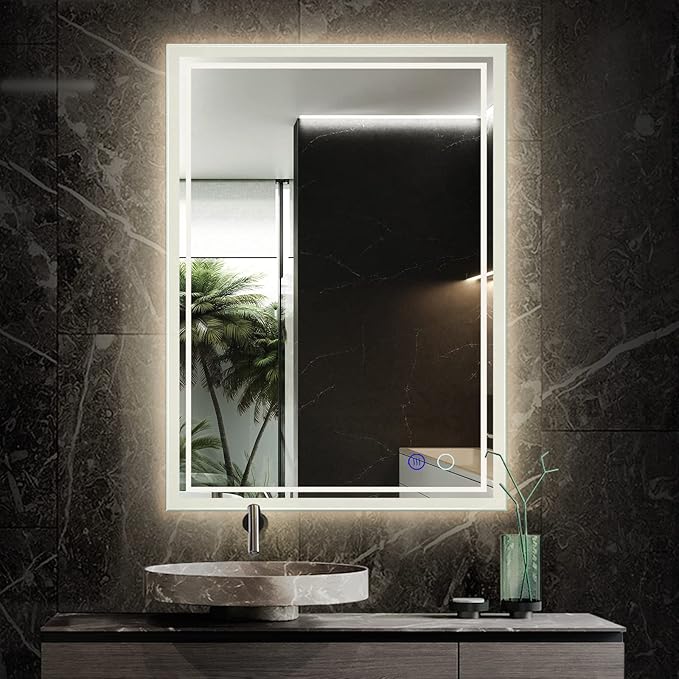 24x32 LED Bathroom Mirror,Led Mirror for Bathroom,Bathroom Mirror with Lights