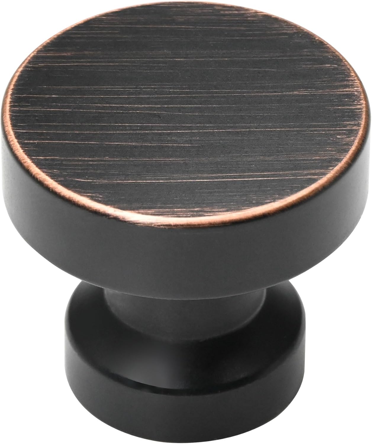 10 Pack Oil Rubbed Bronze Cabinet Knobs, 1-1/4 Inch(29.5mm) Diameter Kitchen Cabinet Hardware Round Knobs for Cupboard and Drawers