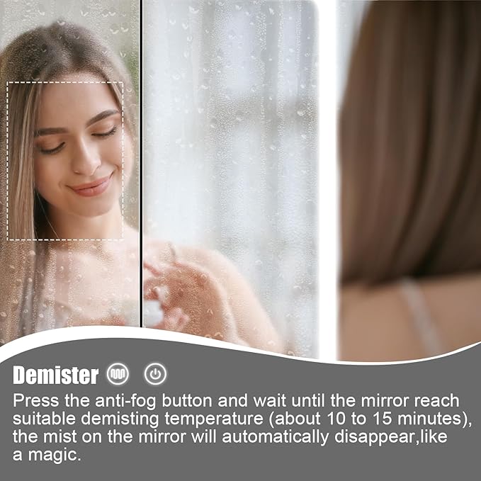 Stainless Steel LED Medicine Cabinet,Bathroom Mirror Cabinet with Light,3 Color,Dimmable,Equipped with Defogger,USB Shavor Socket,Internal Light