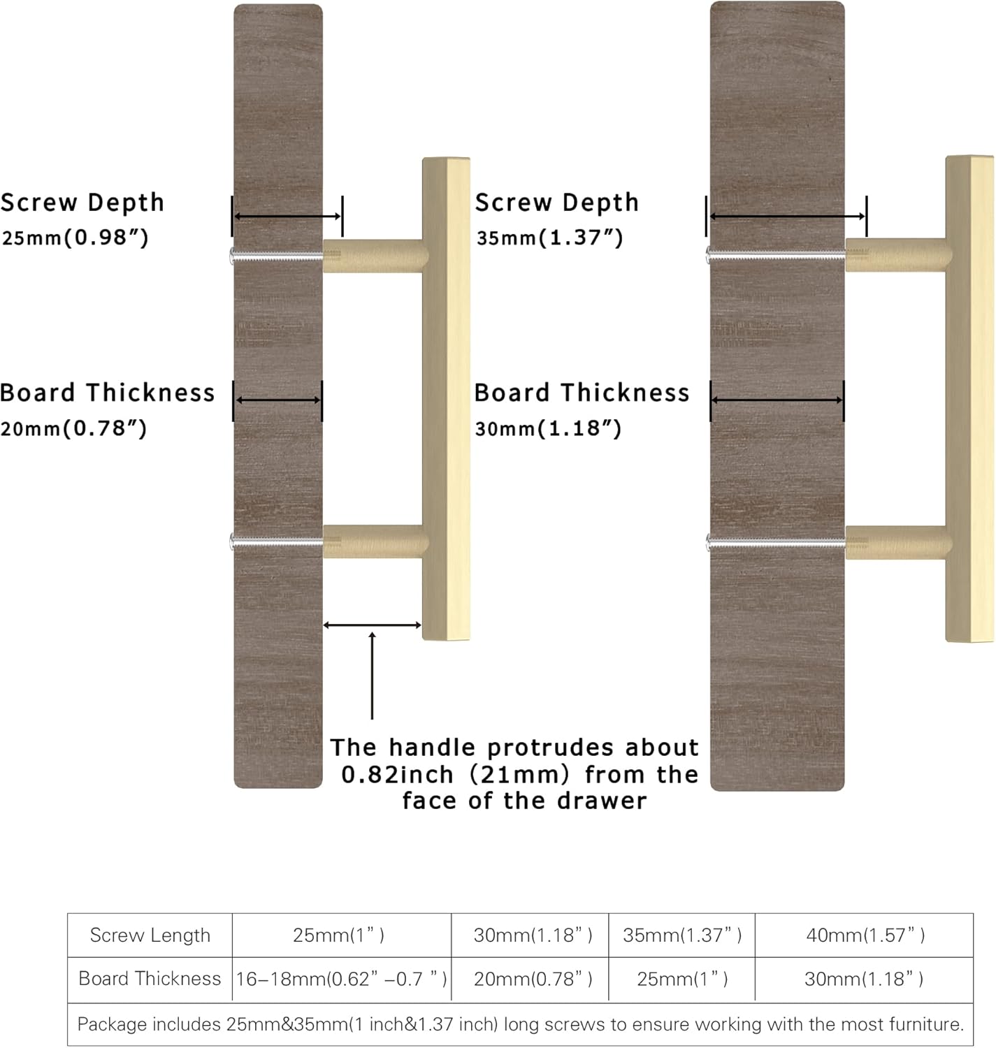 4 Pcs Solid Brass Pull Kitchen Cabinet Handles Brushed Gold Decorative Contemporary Hexagon Bar Cabinet Pulls (Hole Centers:2-1/2"(64mm))