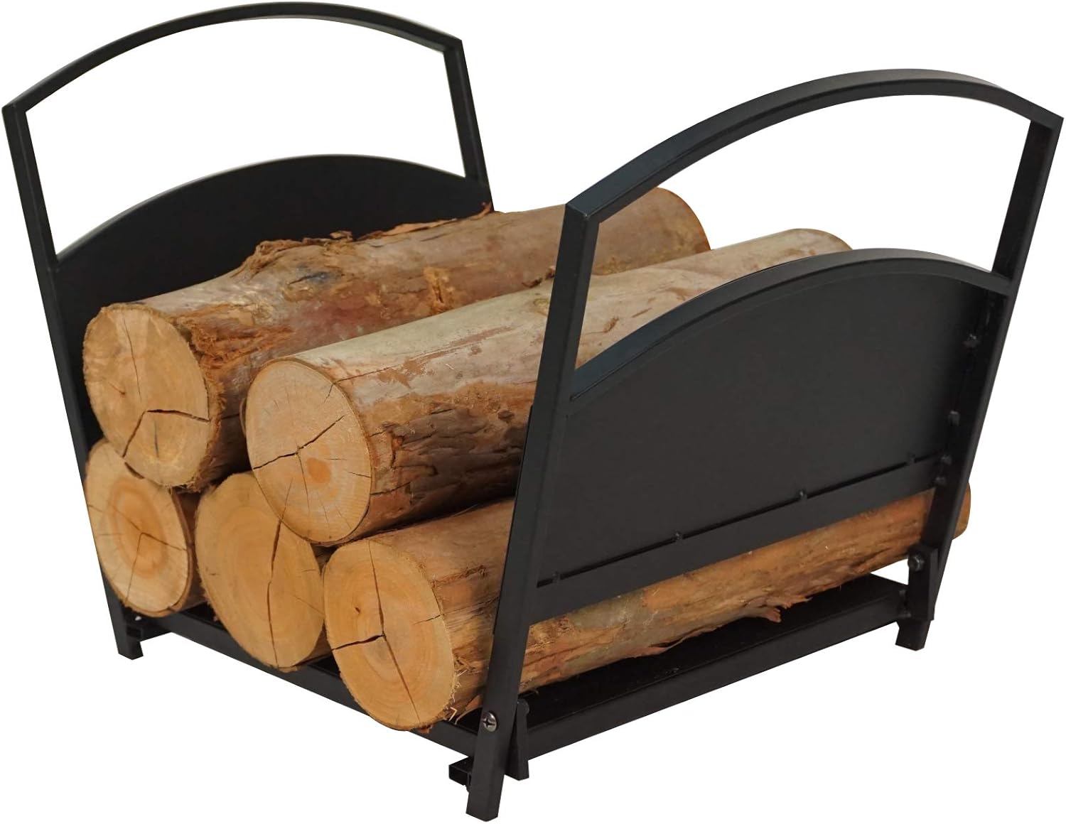 Fireplace Log Holder Folding Firewood Rack,Stacking Rack,Storage Rack for Firewood, Indoor, Outdoor,Heavy Duty Steel