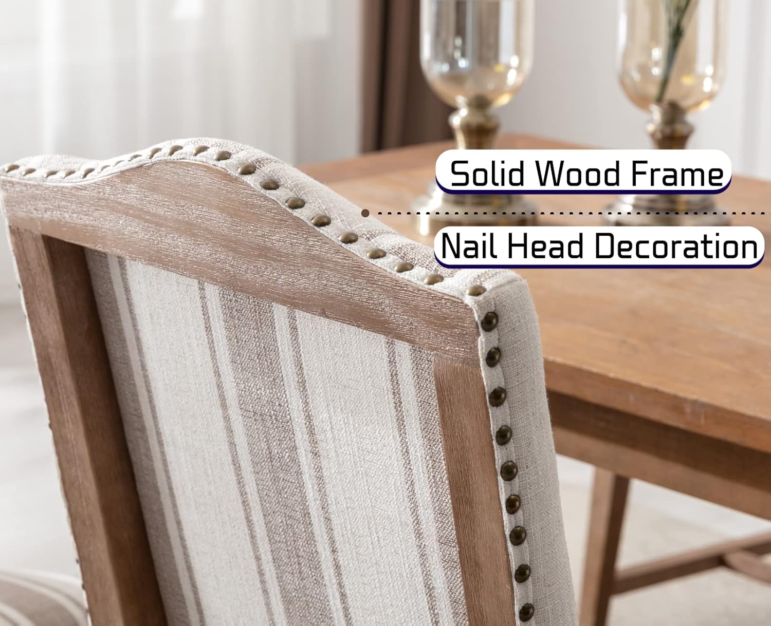 Dining Room Chairs with Cane Back Mid Century Modern Kitchen Chairs Natural Wood Frame Side Chairs