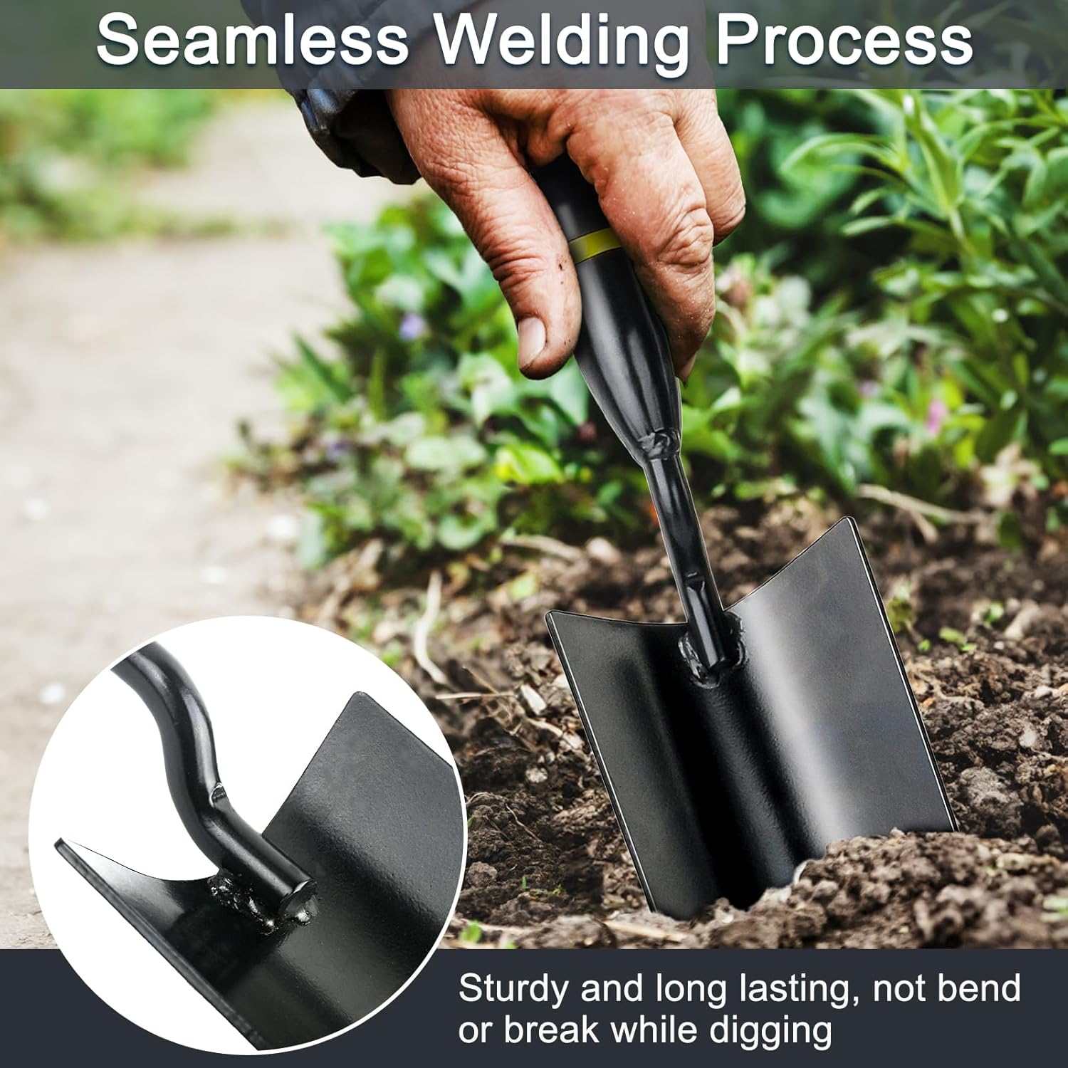 Garden Shovel Garden Trowel, Heavy Duty Gardening Hand Tools with Ergonomic Grip, Hand Shovel for Digging Garden Trowel Tool