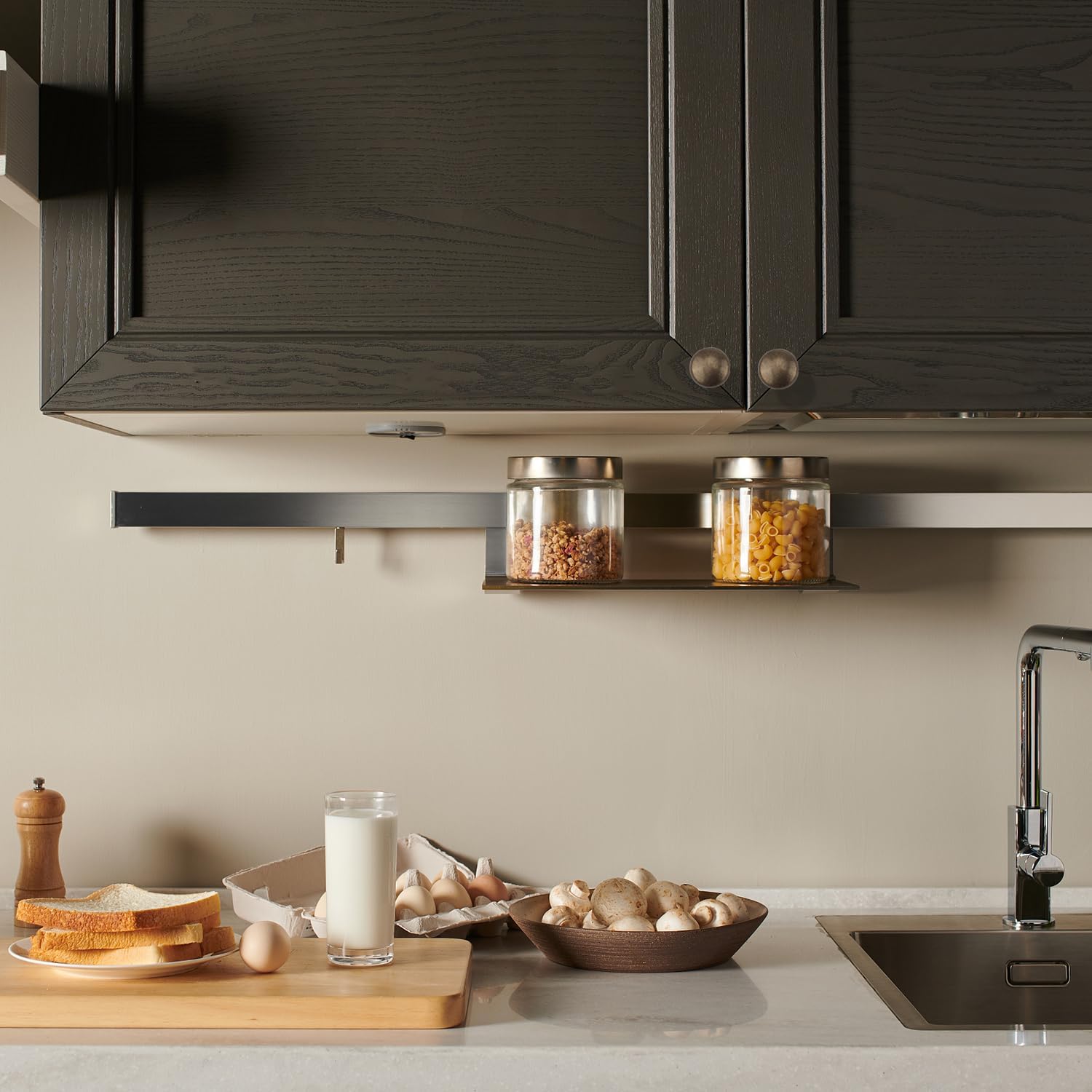 4 PCS 1.0'' x 0.9'' Antique Style Brass Simple and Elegant Pulls Solid Hardware Knobs for Furniture Cabinet Closet Drawer Box Door Handles(Antique Brass)