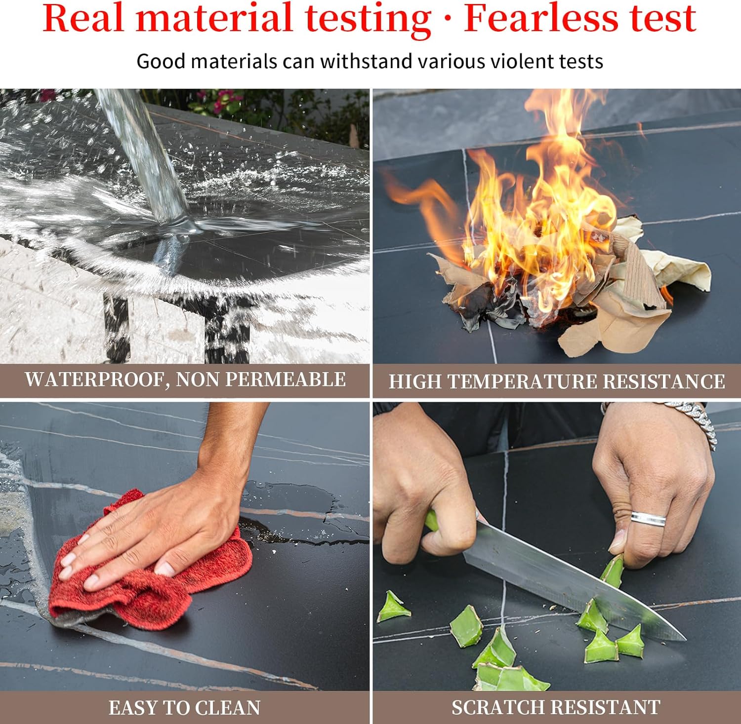 Patio Dining Set Outdoor Furniture Set Aluminum Frame Slate Table and PVC Chairs Outdoor Table and Chairs Set for Outsides