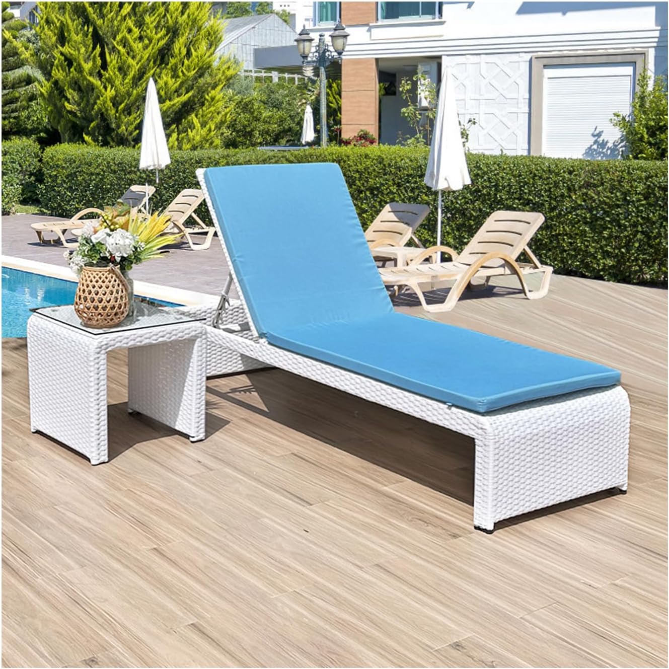 Outdoor Chaise Lounge Set