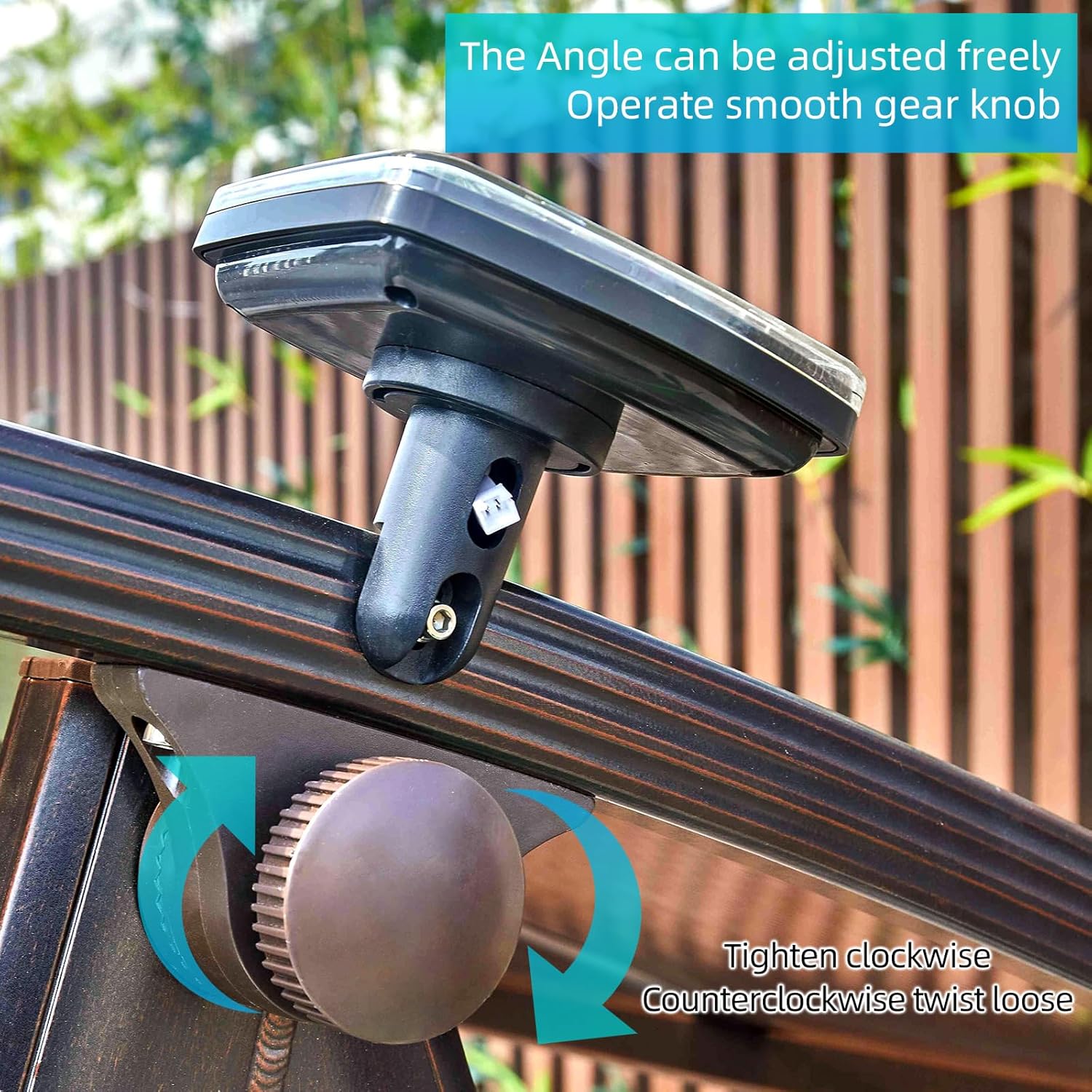 Solar Outdoor Porch Swing with Adjustable Canopy 2/3-Seat Patio Swing Chair Bench