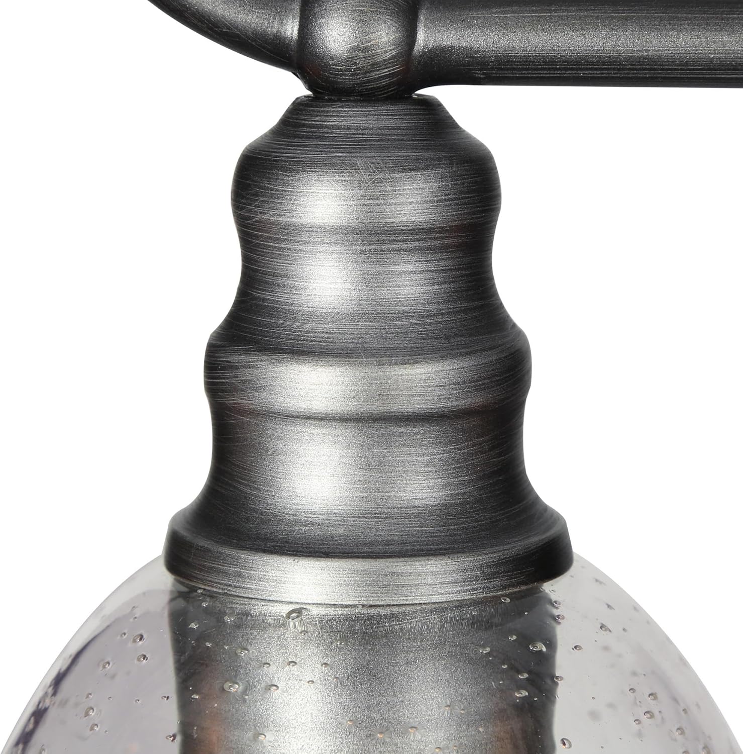 Dining Room Light Fixture Hanging with Seeded Glass Shades and Imitation Electroplated Copper Craft for Kitchen Island