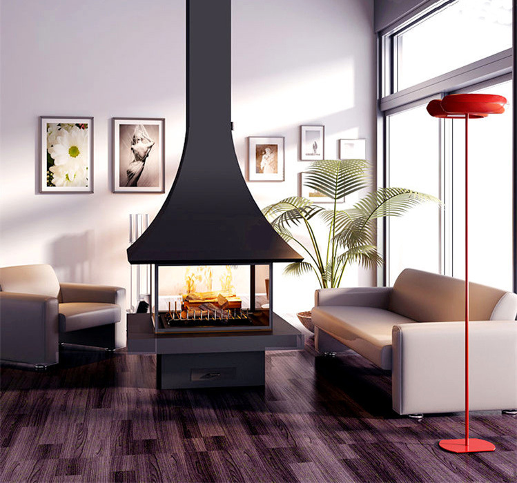 Trumpet Table Wood Burning Fireplace Ash 5-Hearthartsinn