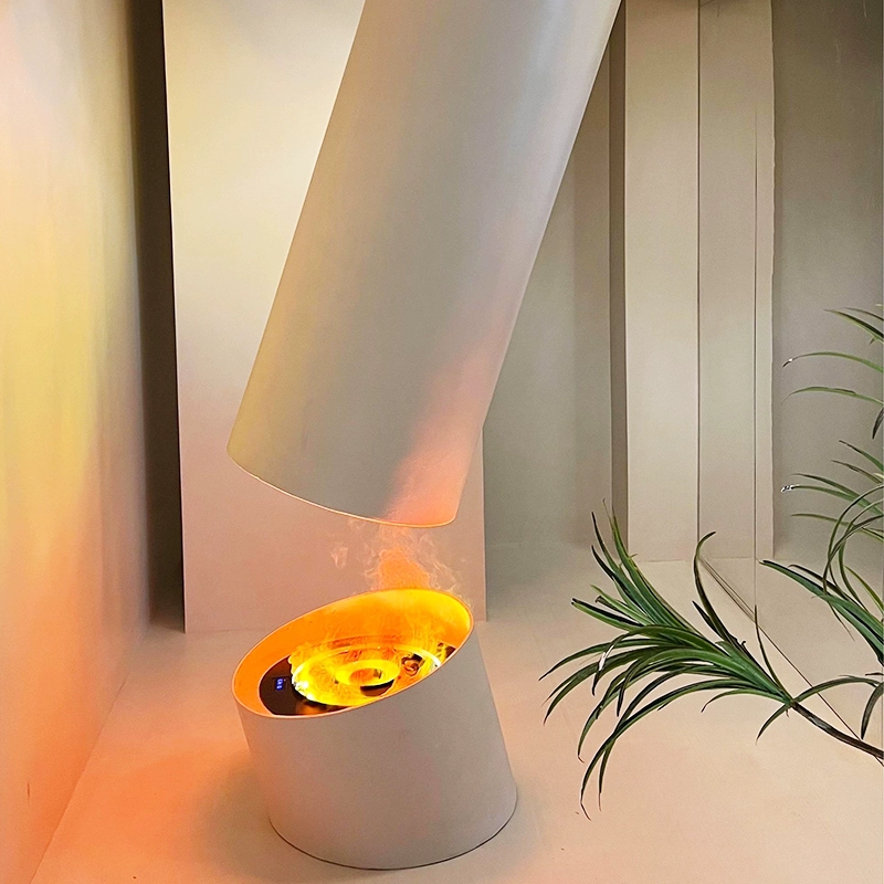 Bioethanol High-end Simple Column Real Flame Fireplaces-Hearthartsinn