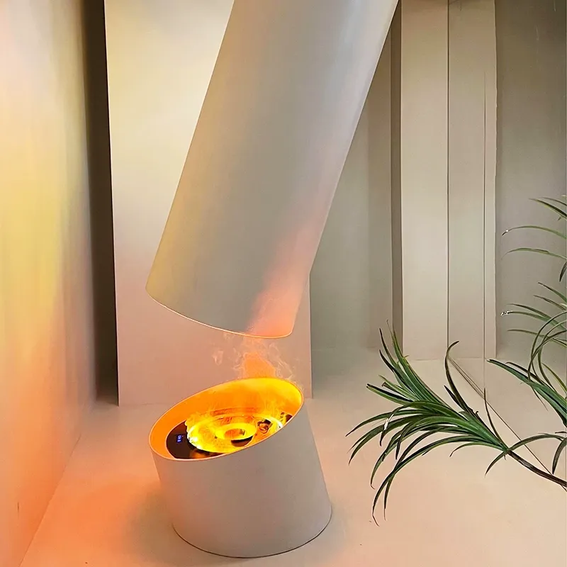Bioethanol High-end Simple Column Real Flame Fireplaces-Hearthartsinn
