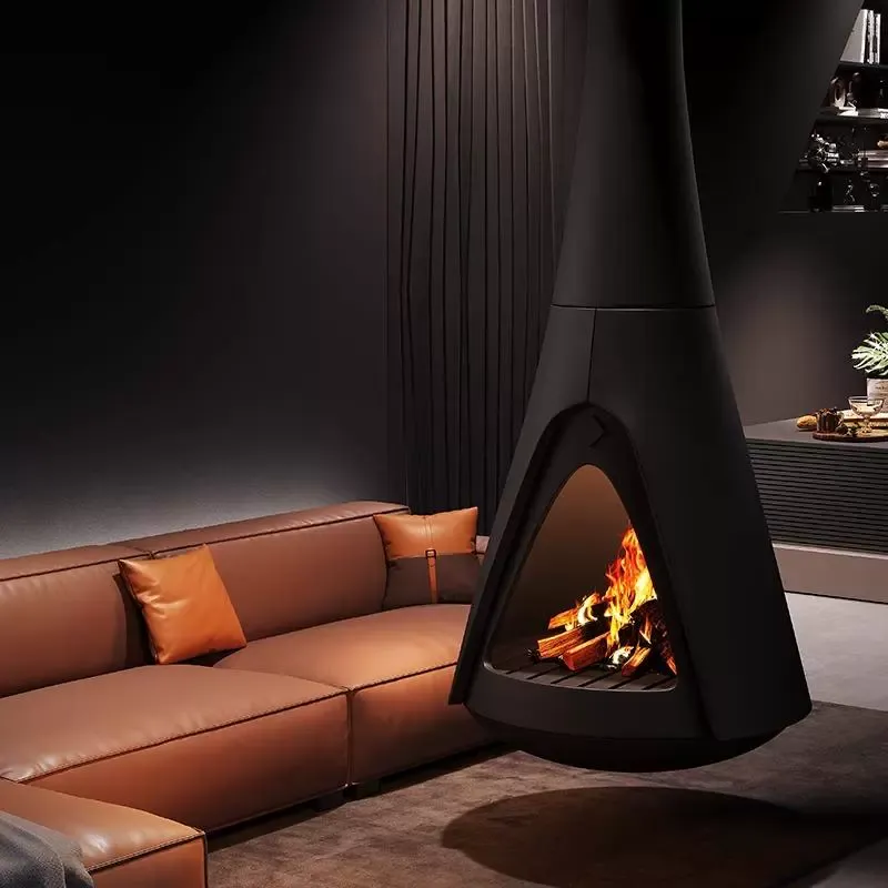 Luxury Indoor Hanging Fireplace Shine 6-Hearthartsinn