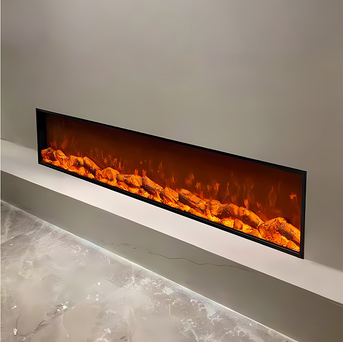 Simulation Electronic Heating Fireplace Glimmer 2-Hearthartsinn