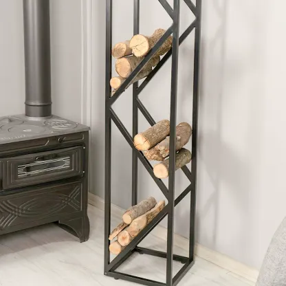 Vertical Firewood Rack-Hearthartsinn