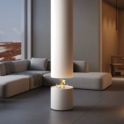 Bioethanol High-end Simple Column Real Flame Fireplaces-Hearthartsinn
