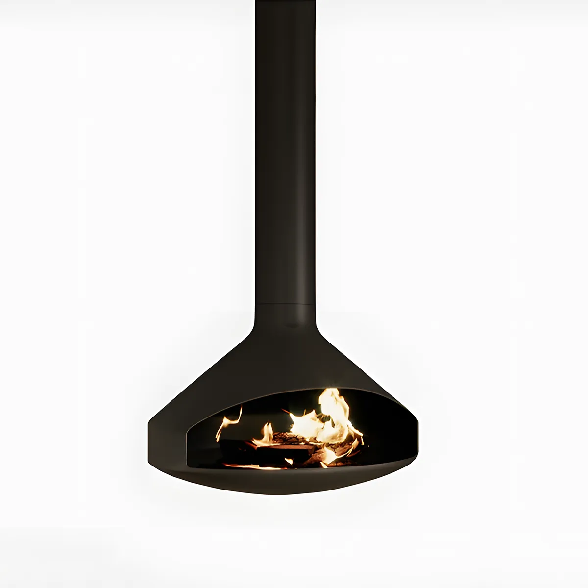 Luxury Hanging Trumpet-Shaped Real Fire Fireplace Shine 2-Hearthartsinn