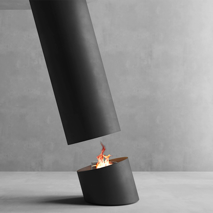 Bioethanol High-end Simple Column Real Flame Fireplaces-Hearthartsinn