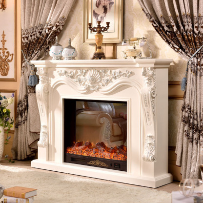 European style fire simulation electronic heating fireplace-Hearthartsinn