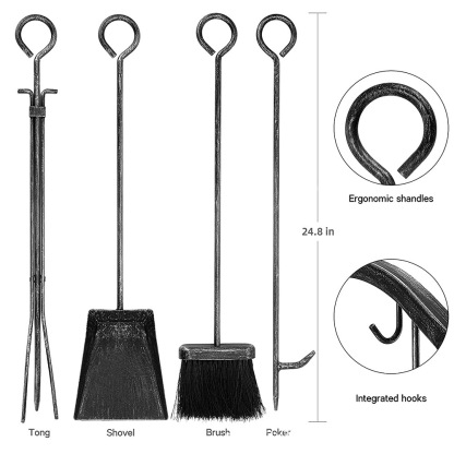 European-Style Metal Firewood Rack-Hearthartsinn