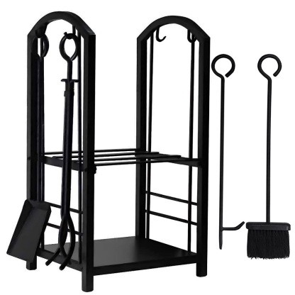 European-Style Metal Firewood Rack-Hearthartsinn