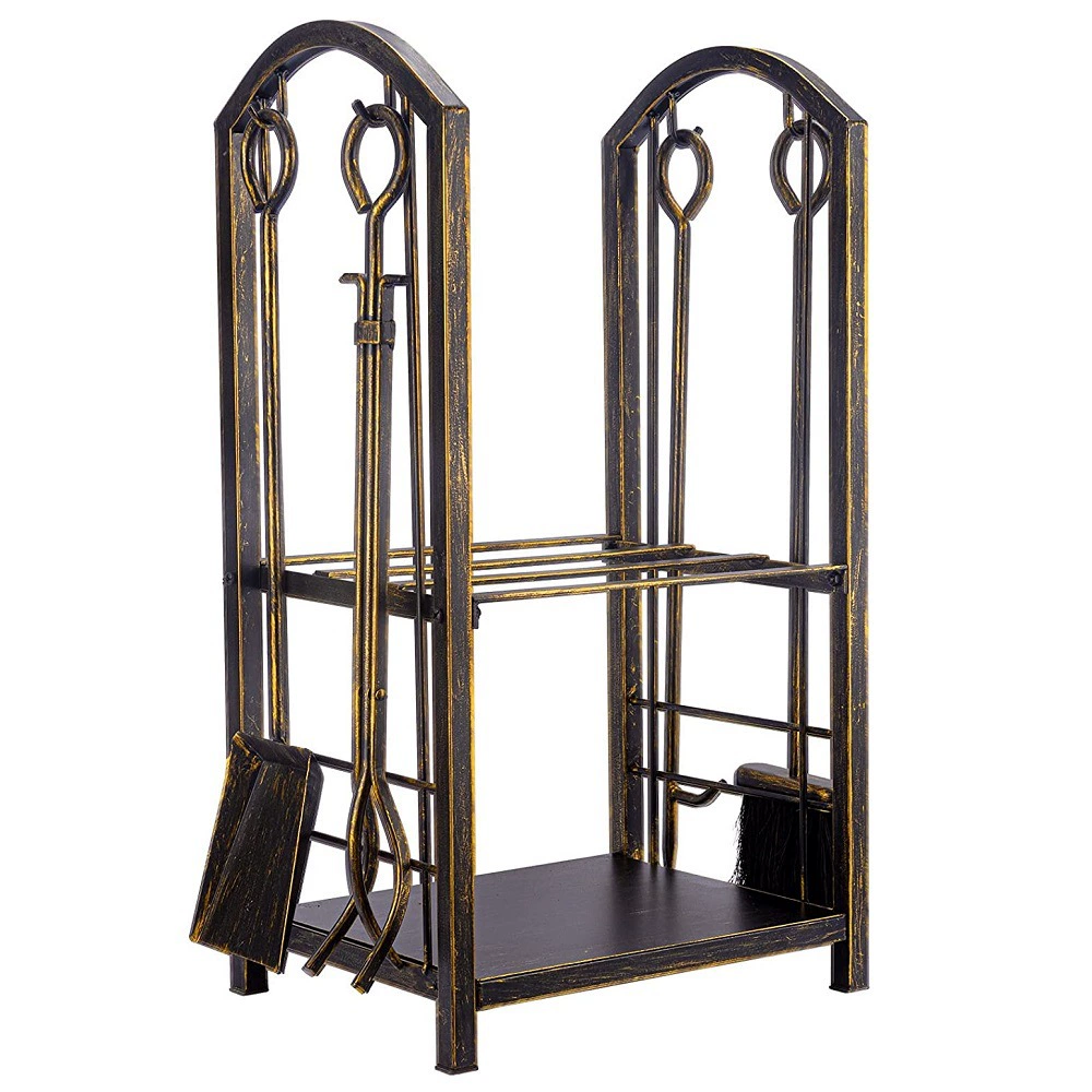 European-Style Metal Firewood Rack-Hearthartsinn