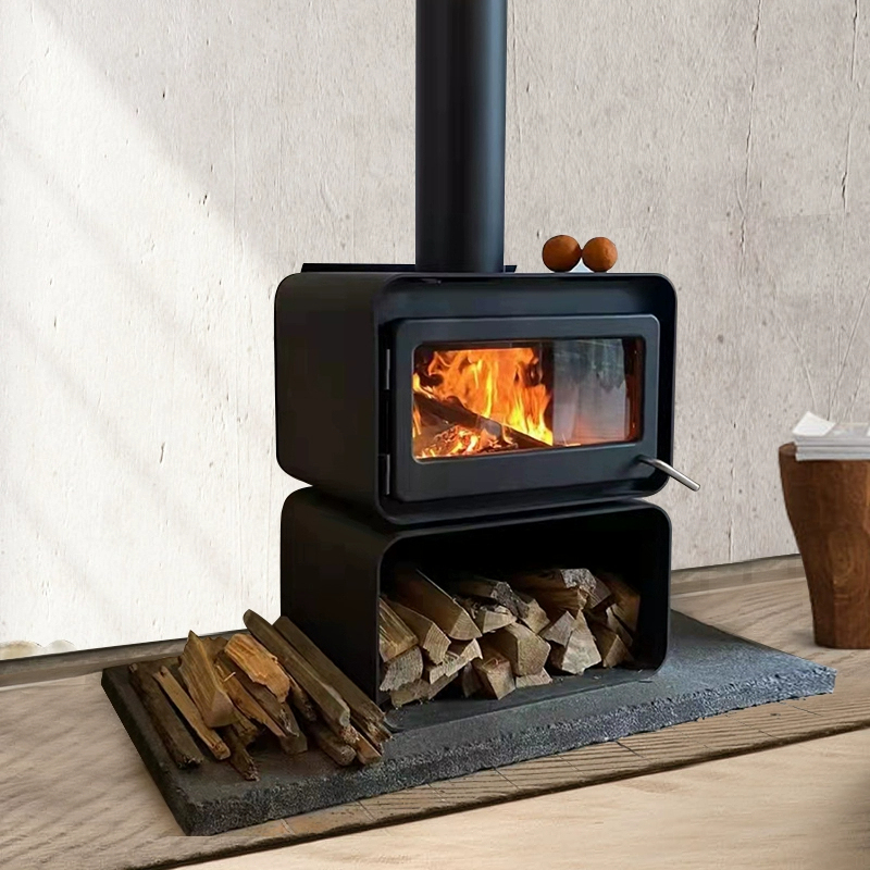 Simple Rotating Wood Burning Fireplace Wood Stove Ember 4-Hearthartsinn