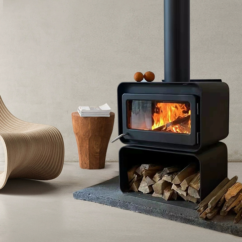 Simple Rotating Wood Burning Fireplace Wood Stove Ember 4-Hearthartsinn