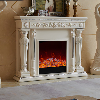European Style Electronic Fireplaces Wooden Aurora 6-Hearthartsinn